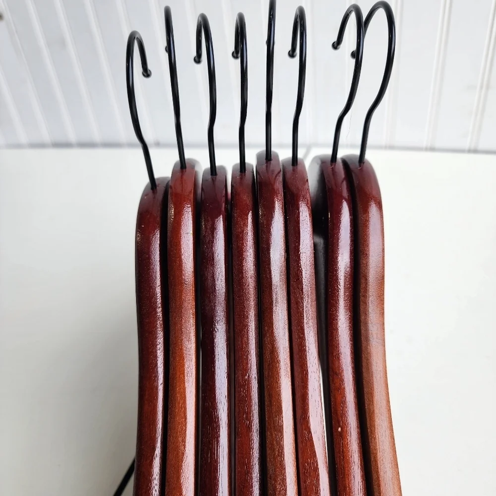 Pack Of 8 Natural WOOD HANGER 18
